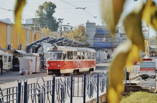 white and red bus on road during daytime
